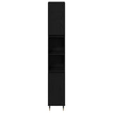 Bathroom Furniture Set 3 pcs Black Oak 30 x 30 x 190 cm 3333096