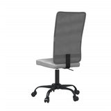 Office Chair Height Adjustable Grey Mesh Fabric 353006