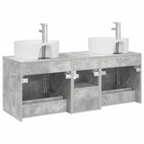 Bathroom Cabinet Set 3 pcs Concrete Grey 49.5 x 44.5 x 65 cm 3405878