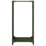 Firewood Rack Olive Green 40x30x80 cm Cold-rolled steel 864222