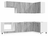 Kitchen Unit LYON 8 pcs Grey Sonoma Engineered Wood 3438436