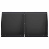 Retaining Wall 6 pcs 40 x 12 x 30 cm Steel Black 3449135