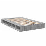 Bed Frame without Mattress Grey Sonoma 140x190 cm 3280494