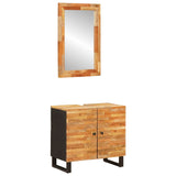 Bathroom Sets with Storage 2 pcs Natural Solid Mango Wood 3310102