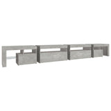 TV Cabinet with LED Lights Concrete Grey 290x36.5x40 cm 3152805