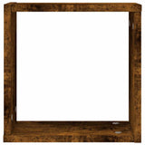 Wall Cube Shelves 6 pcs Smoked Oak 30x15x30 cm 815881