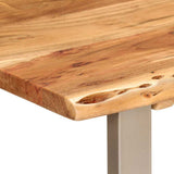 Dining Table 110x50x76 cm Solid Wood Acacia 350293