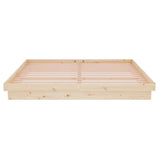Bed Frame without Mattress Solid Wood Super King 819922
