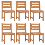 7 Piece Garden Dining Set Solid Wood Teak 3157191