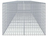 Gabion Basket with Cover 900x100x100 cm Galvanised Iron 3295206