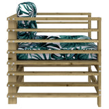 Garden Chairs with Cushions 2 pcs Impregnated Wood Pine 825680