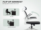Executive Office Chair, Ergonomic Mesh High Back Desk Chair with Flip-up Armrest, Rotatable T3398P342436