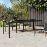 Garden Table Brown 250 x 100 x 75 cm Poly Rattan 362553