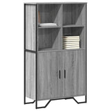 Highboard Grey Sonoma 79.5x35.5x137.5 cm Engineered wood 3295310