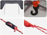 Car Tent Grey and Orange 308 x 215 x 220 cm Polyester and Steel 42028549
