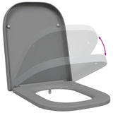 Toilet Seat Grey 47.5 x 35 x 3.6 cm Duroplast 42002359