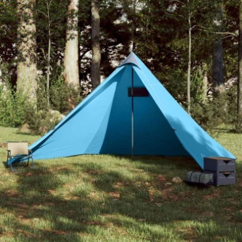 ZNTS Family Tent Tipi 7-Person Blue Waterproof 94711