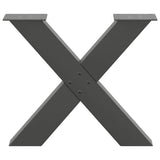 Coffee Table Legs X-Shaped 2 pcs Anthracite 50x cm Steel 4012958