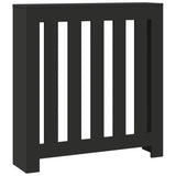 Radiator Cover Black 78x20x82 cm Engineered Wood 852727