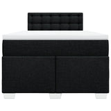 Box Spring Bed with Mattress Black 120x190 cm Fabric 3285843