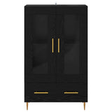 Highboard with Drawer Black Oak 69.5 x 31 x 115 cm 882516
