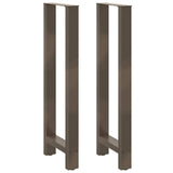 Bar Table Legs Natural Steel 2 pcs 50x cm Steel 4013355