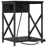 Bedside Cabinet 2 pcs Black Oak 41 x 31 x 51 cm Engineered Wood 859506