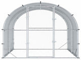 Chicken Coop Silver 200 x 200 x 200 cm Galvanised Steel 42042528