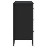 Chest of Drawers Black 91x35.5x74.5 cm Engineered wood 3295302