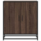 Sideboard Brown Oak 68x35x76 cm Engineered Wood and Metal 848968