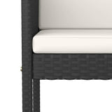 Garden Bar Set Black and Cream white 3095378