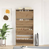 Shoe Cabinet Artisan oak 80 x 21 x 163.5 cm Engineered wood 3334026