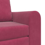 Sofa Bed Wine Red 98 x 71 x 83 cm Velvet 4106669
