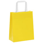ZNTS Paper Bags 250 pcs with Handles Yellow 18x8x22 cm 4102006