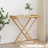 Folding Tray Table 70.5x42.5x80 cm Bamboo 366454