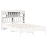 Headboard with Storage White 150 cm Solid Wood Pine 855509