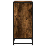 Sideboard Smoked Oak 68x35x76 cm Engineered Wood and Metal 848966