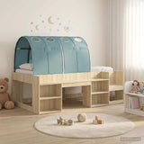 Kids'High Bed Frame with Storage 3 pcs Engineered Wood 3423600