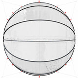 Pool Dome Folding Manual Transparent 430 x 430 x 210 cm PVC 42001114