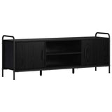 TV Cabinet 133 x 33 x 50 cm Black Oak Engineered Wood 8013716