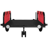 Bike Trailer Red and Black Oxford Fabric and Iron 94195