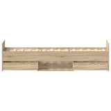 Bed Frame without Mattress Sonoma Oak 90x190 cm Single 3203812