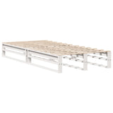 Bed Frame without Mattress White 100x200 cm Solid Wood Pine 850837