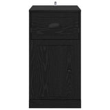 Side Cabinet Black Oak 40 x 50 x 75 cm Engineered Wood 881449