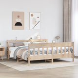Bed Frame without Mattress 200x200 cm Solid Wood Pine 3306252