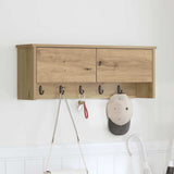 Wall-Mounted Coat Rack Wall-Mounted Artisan Oak 80 x 20 x 30 cm 874346