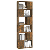 Book Cabinet/Room Divider Smoked Oak 60x24x186 cm 816032