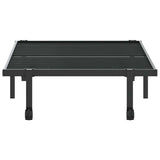 Bed Frame without Mattress Foldable Black 90x190 cm Steel 4103959