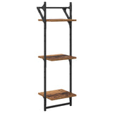 Wall Shelf Set 6 pcs Old Wood 100 x 25 x 30 cm Engineered Wood 882838