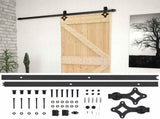 Sliding Door 80 x 210 cm Solid Pine Wood Natural and Black 3444852